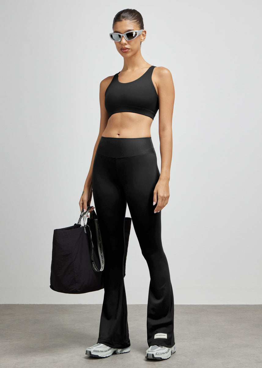 Buy Imperative Premium Flare Gym Pants High Waist Stretchable
